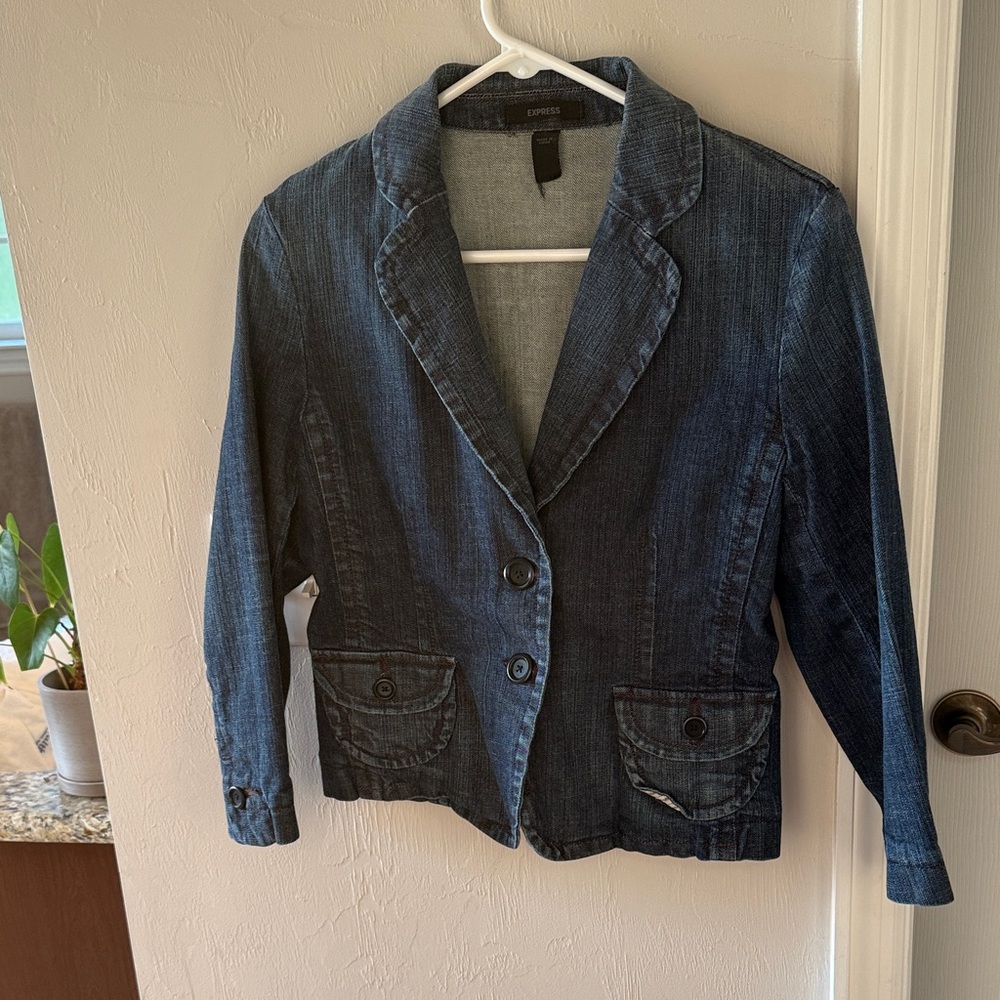 Denim blazer